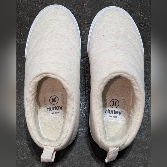 Hurley Arlo Puff Off-White Cream Quilted Slip-On Slides Shoes Women's Size 6 - Picture 6 of 12